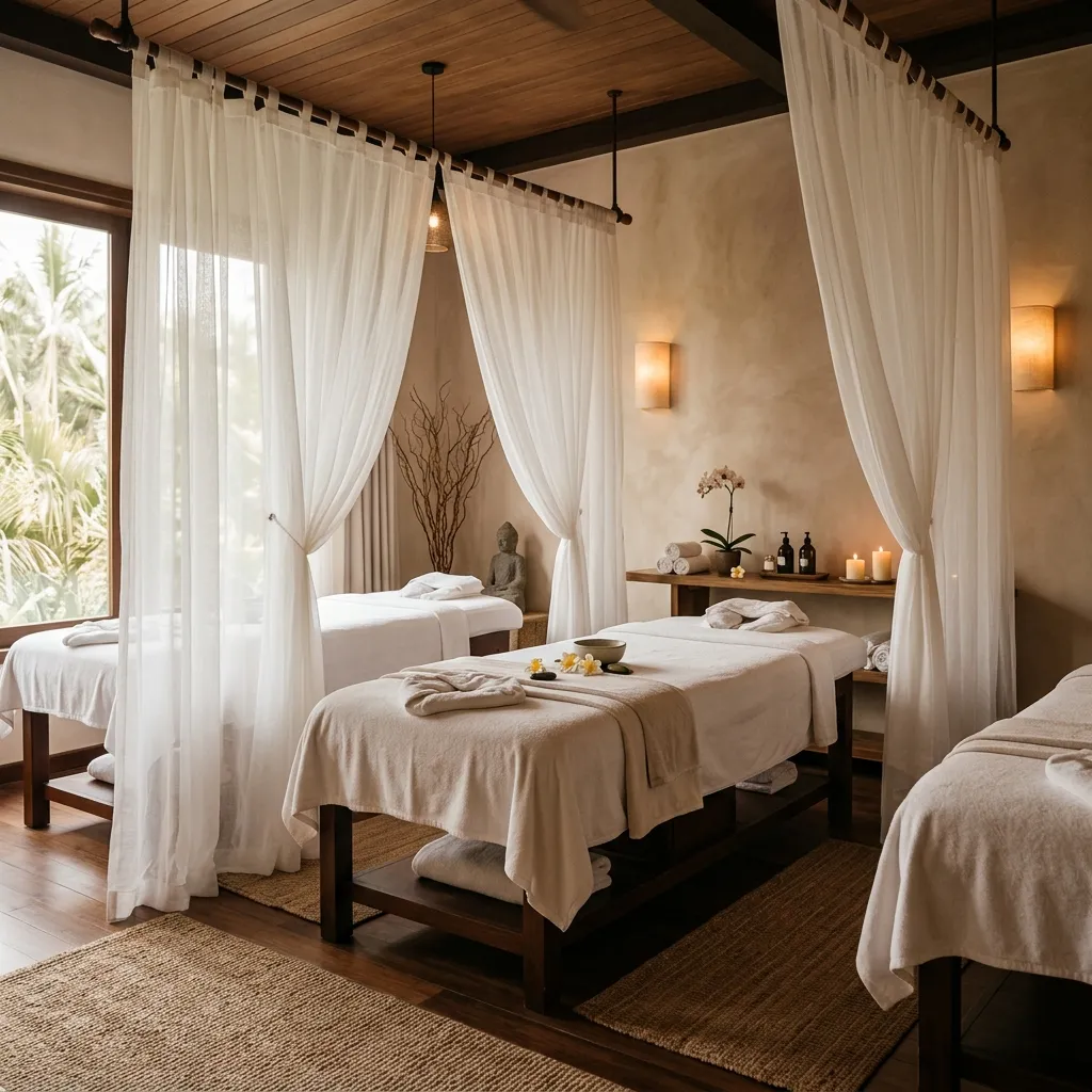 Rèm Voan Spa Thư Giãn